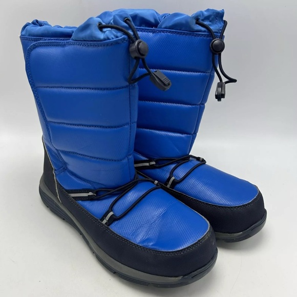 Lands’ End Blue Kid’s Snow/Rain Blue Puffer Boots. Insulated, Pull-On. Size: 12M - Picture 11 of 11